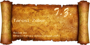 Tarcsi Zobor névjegykártya